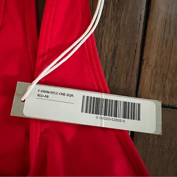 NWT Everlane The Square Neck One Piece Red Swimsuit Size XXL Bathingsuit - Picture 7 of 11
